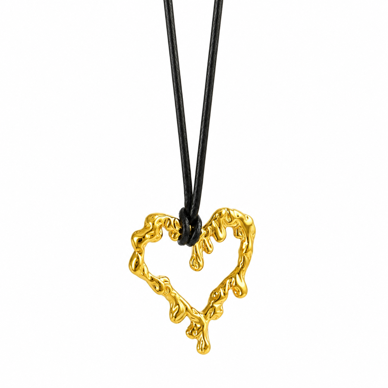 Lidia Molten Heart Necklace
