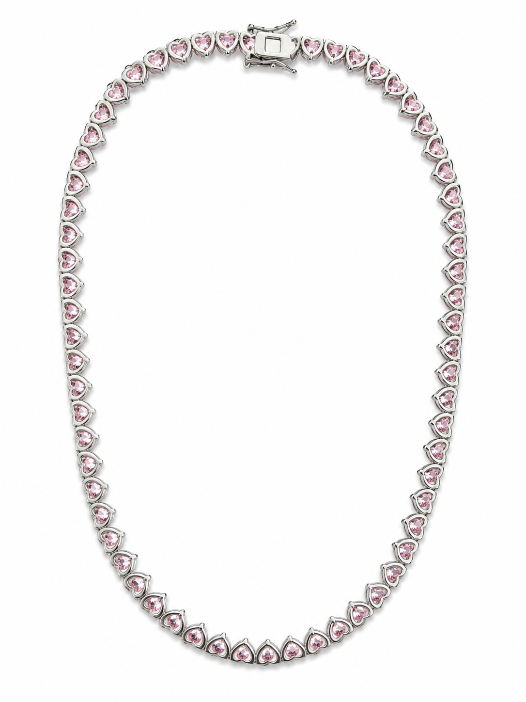 The Juliette Heart Tennis Necklace