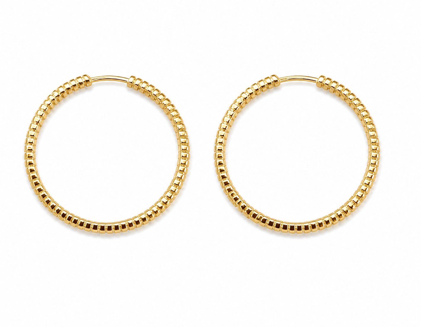 Sam Textured Hoop EarringsGold Hoops