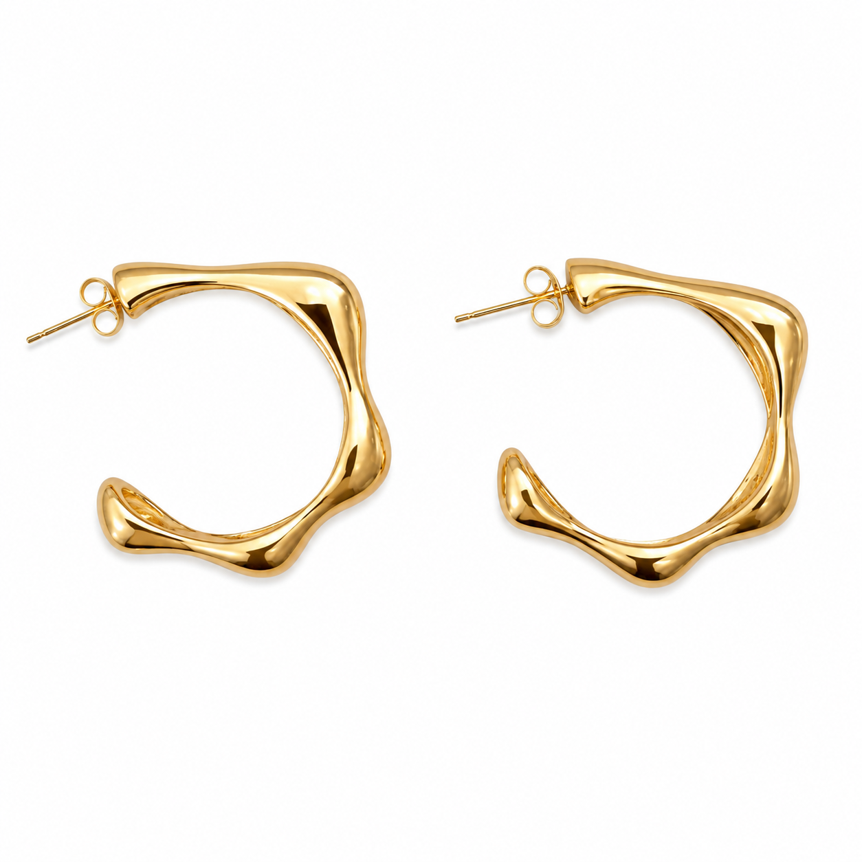 Denise Opened Hoop Earrings
