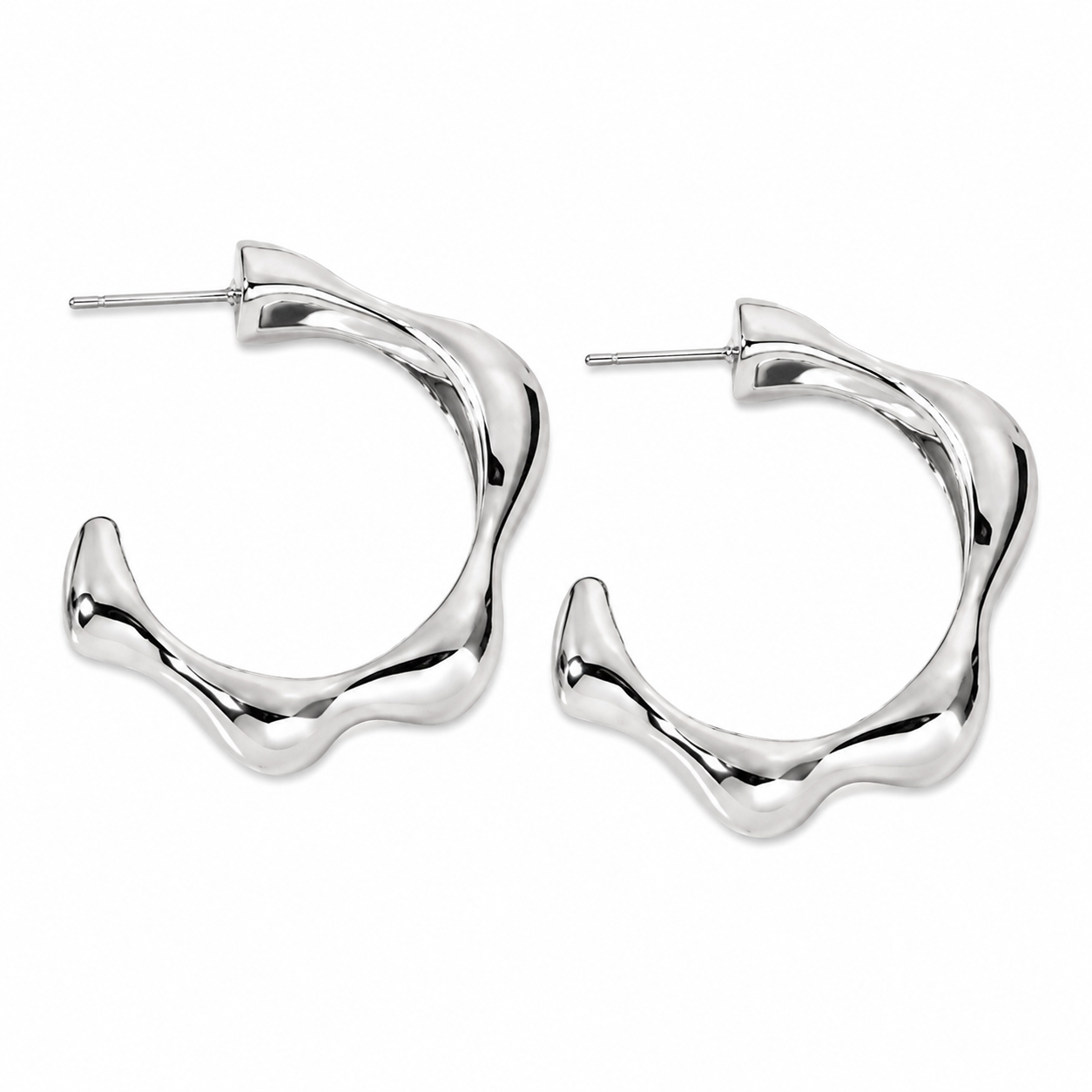Denise Opened Hoop Earrings
