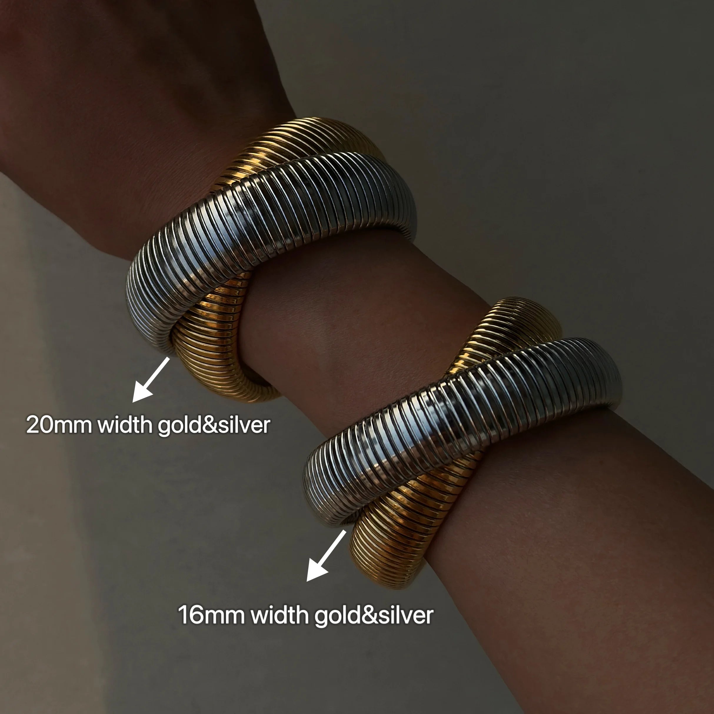 “Two In One” Double Twisted Cobra Bracelet