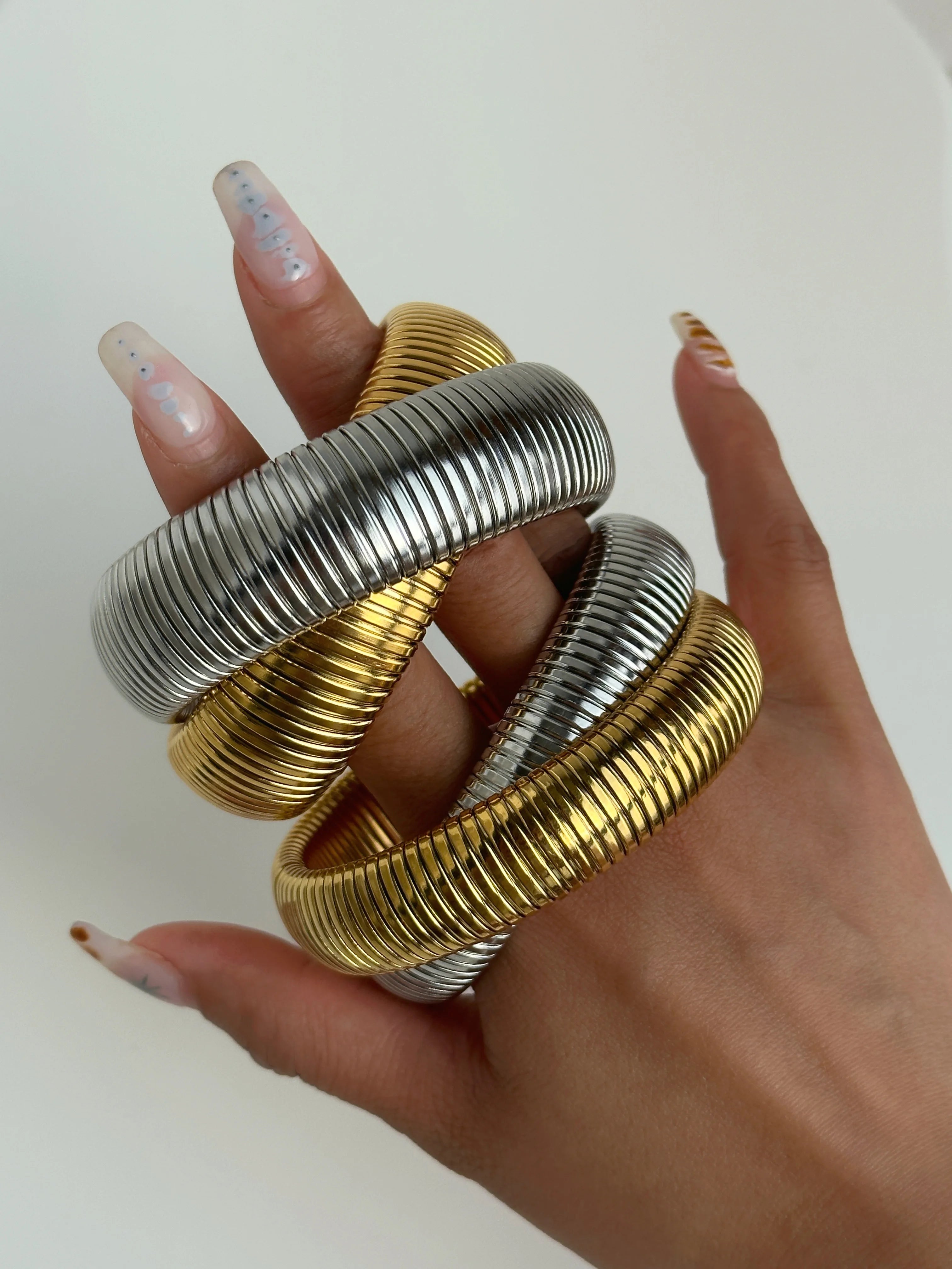 “Two In One” Double Twisted Cobra Bracelet