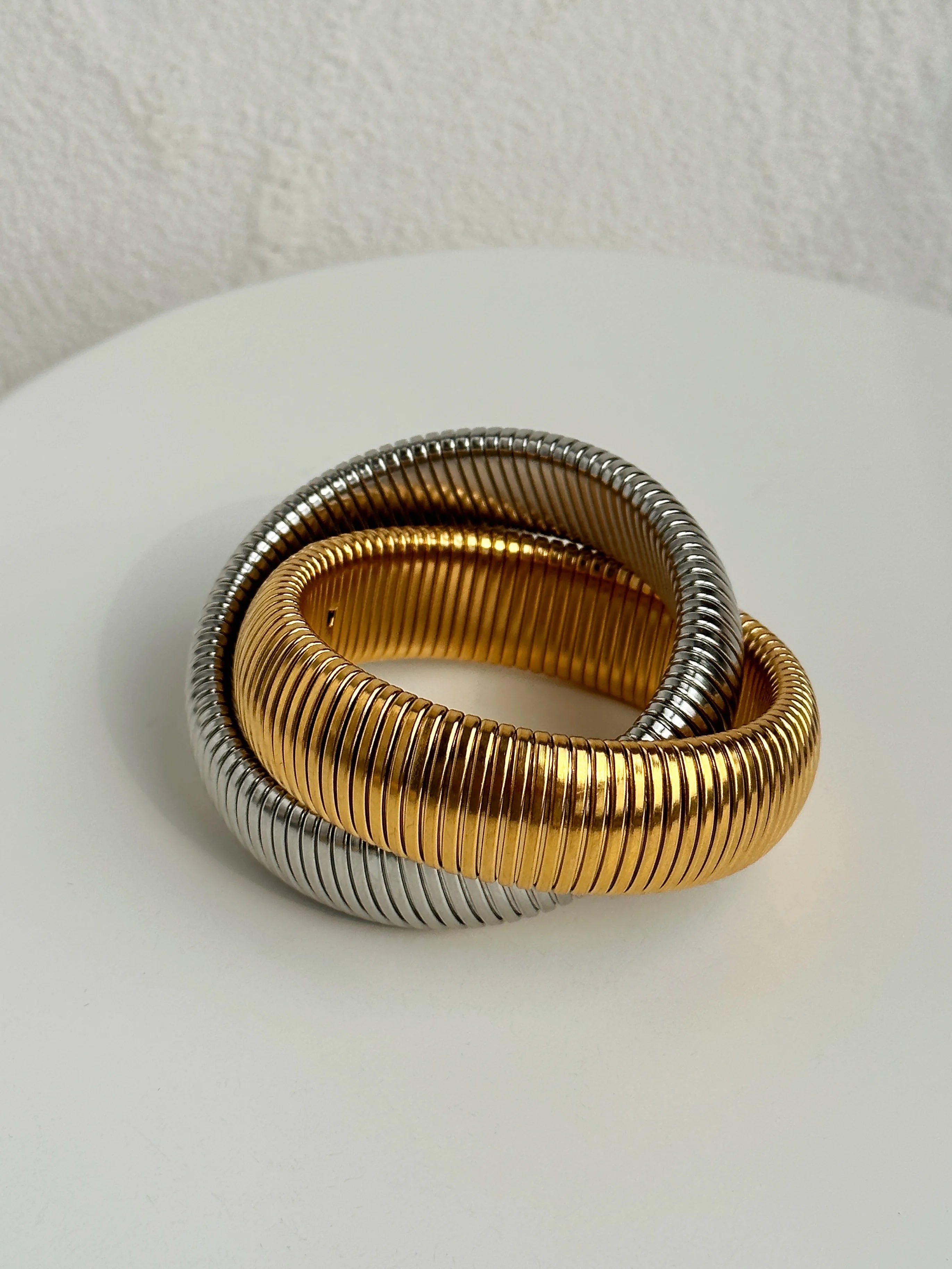 “Two In One” Double Twisted Cobra Bracelet