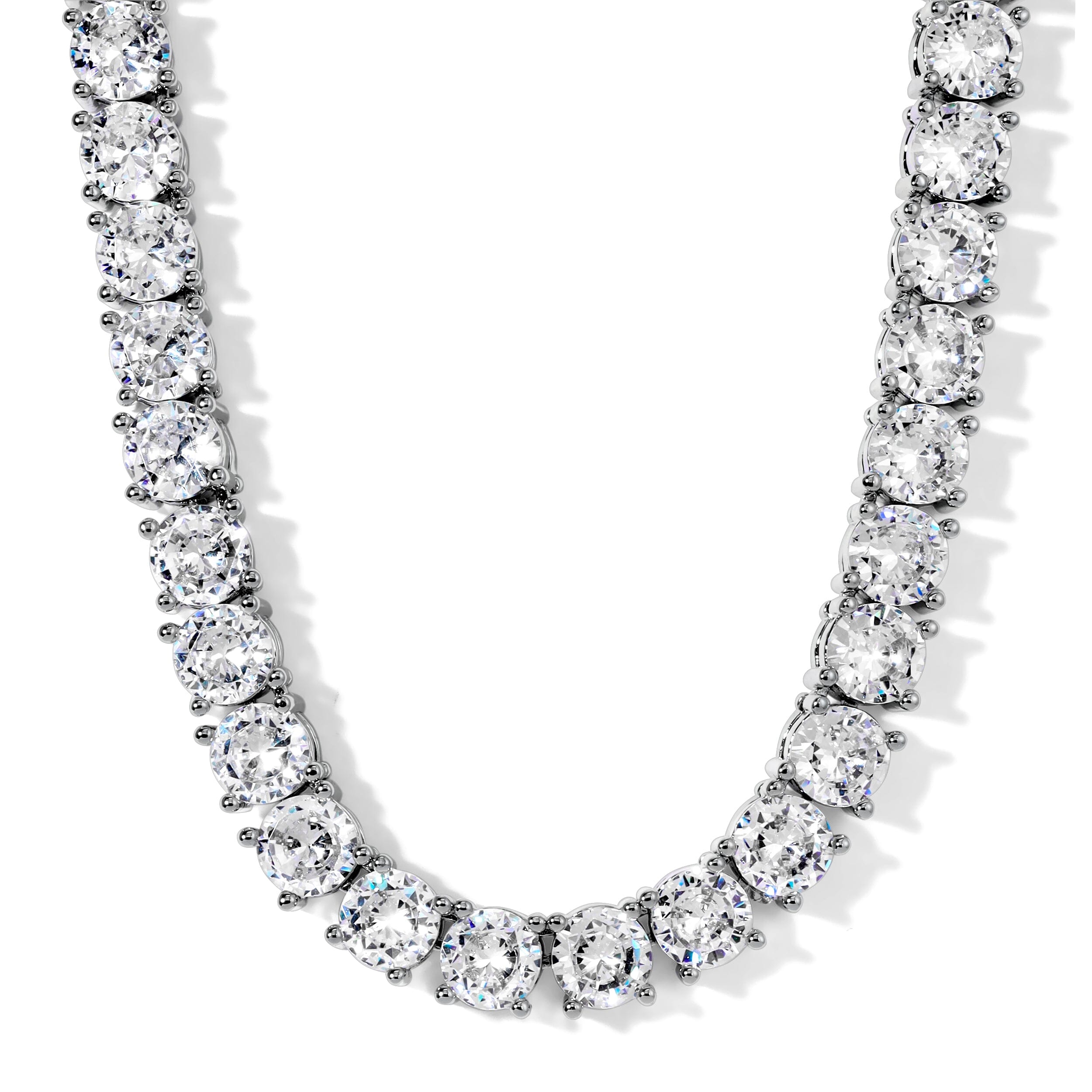 Not Your Basic 18" Tennis Necklace 18" Necklace Bloo & Ro
