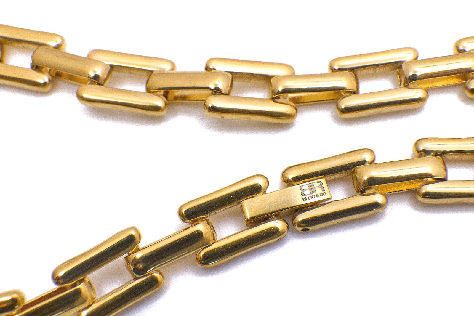 Sexy Babe Cuban Link Chain Gold Necklace Necklace Bloo And Ro