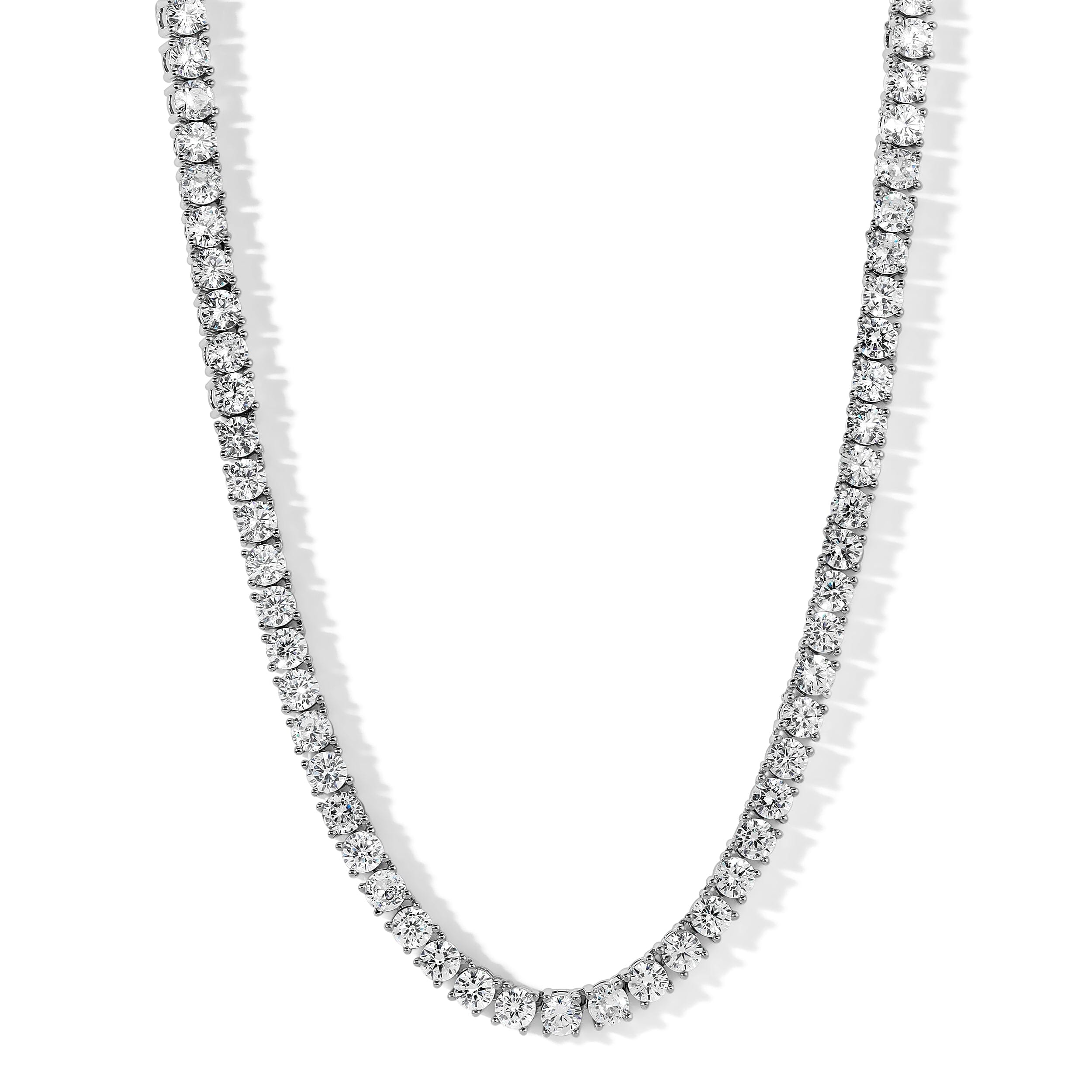 Tennis Necklace 20", 4mm Simulated Diamonds Necklace Bloo & Ro 