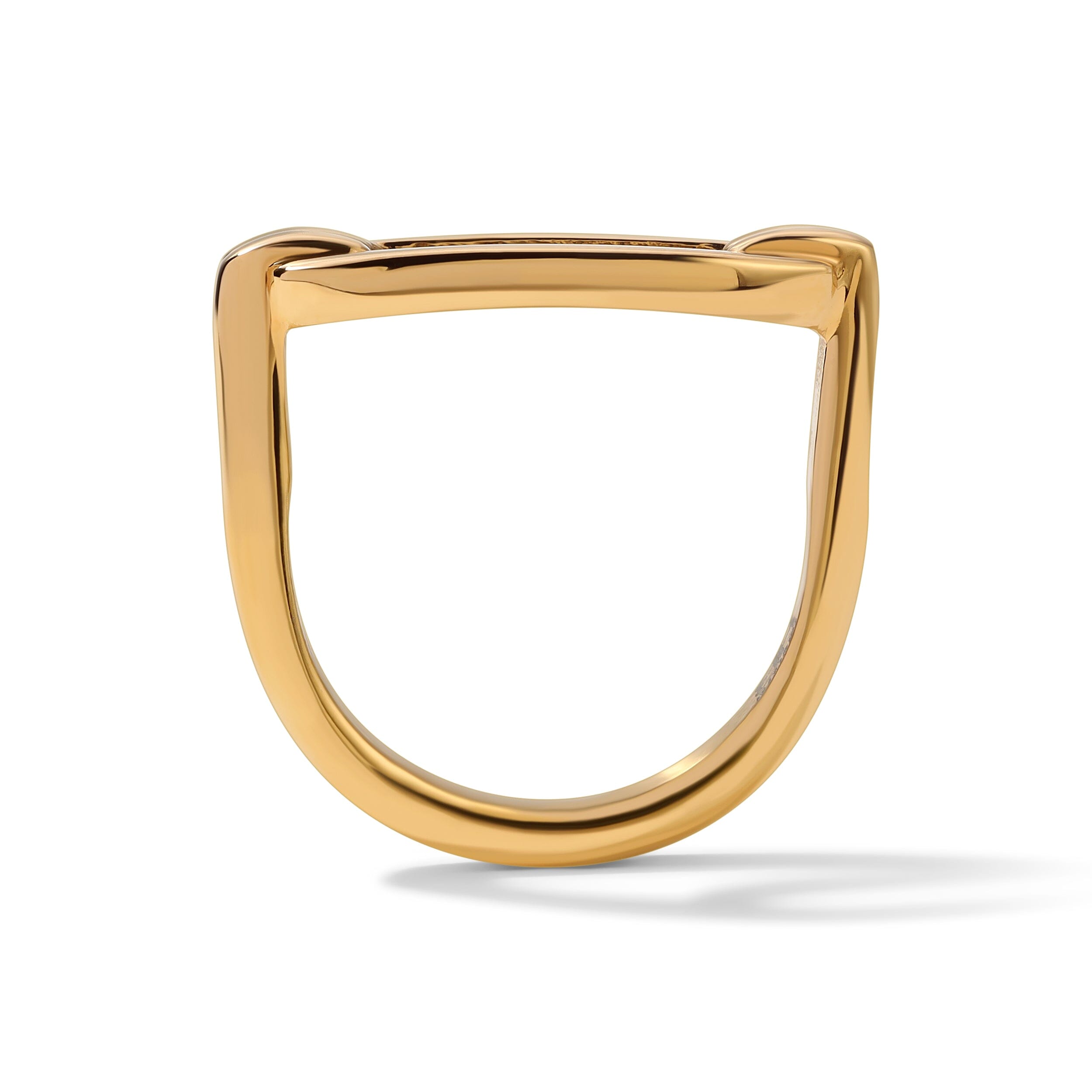Brass Knucks Geometric Link Ring Ring Bloo & Ro