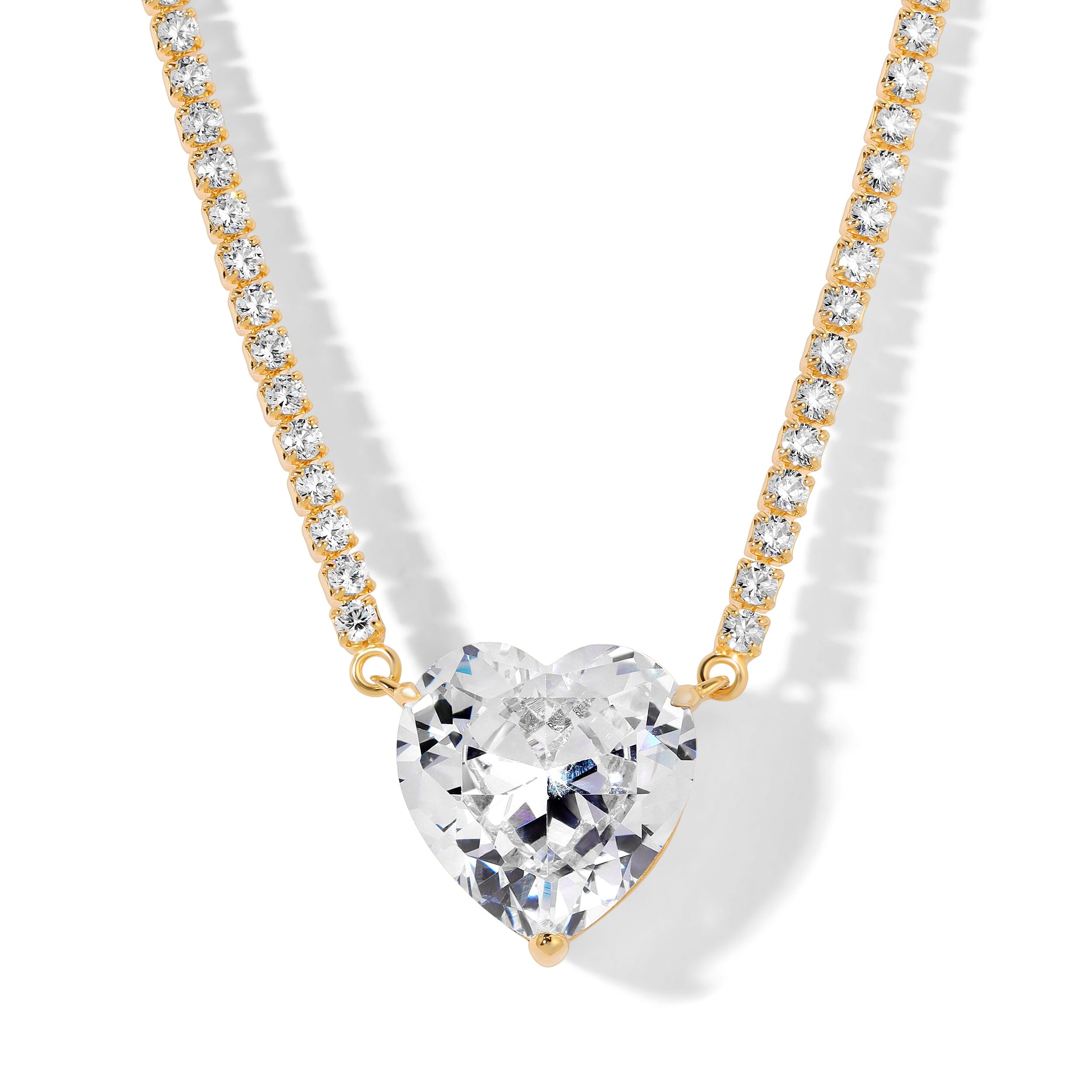 Hearts and Stones Tennis Necklace Necklace Bloo & Ro