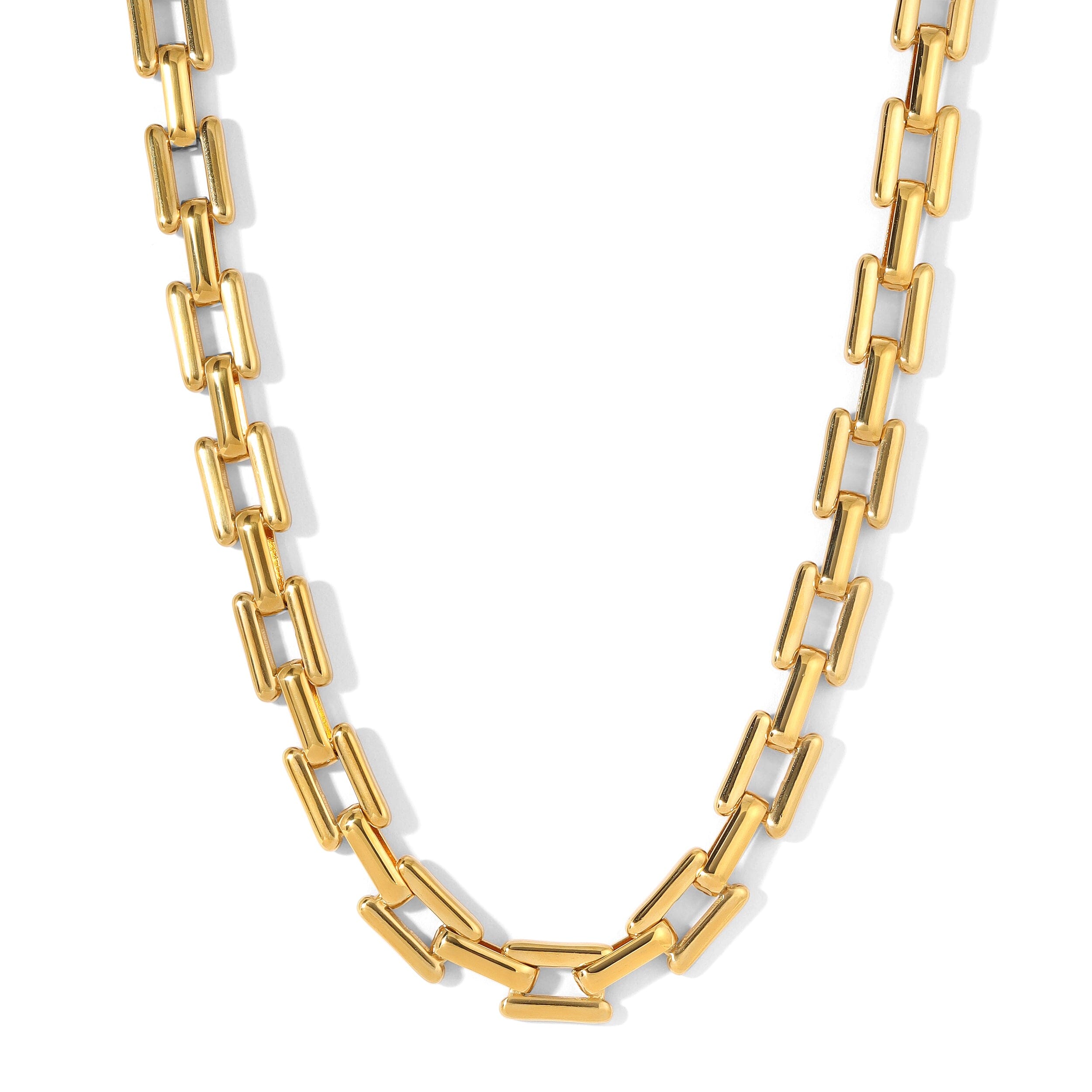 Sexy Babe Cuban Link Chain Gold Necklace Necklace Bloo And Ro