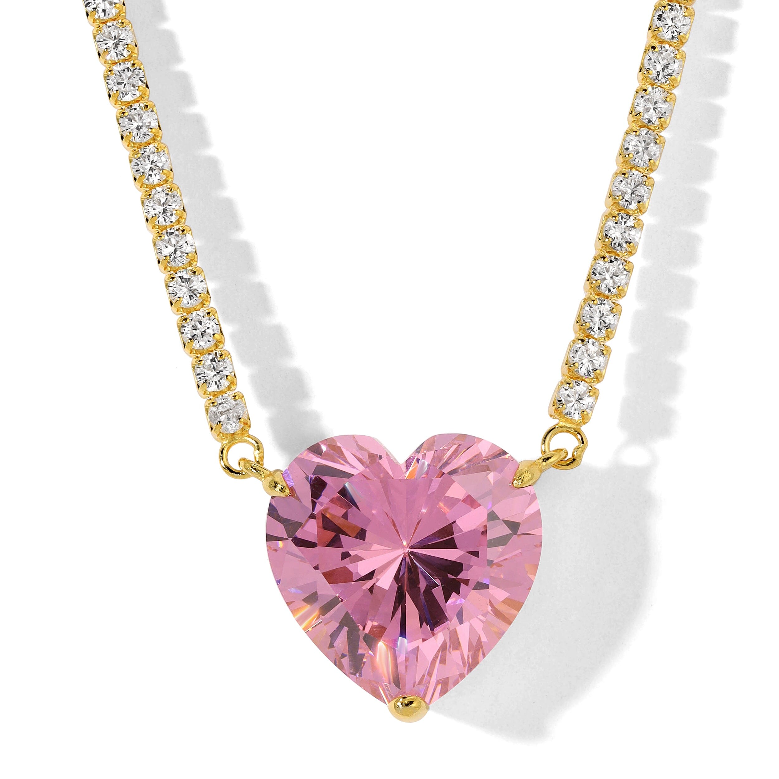 Hearts and Stones Tennis Necklace Necklace Bloo & Ro
