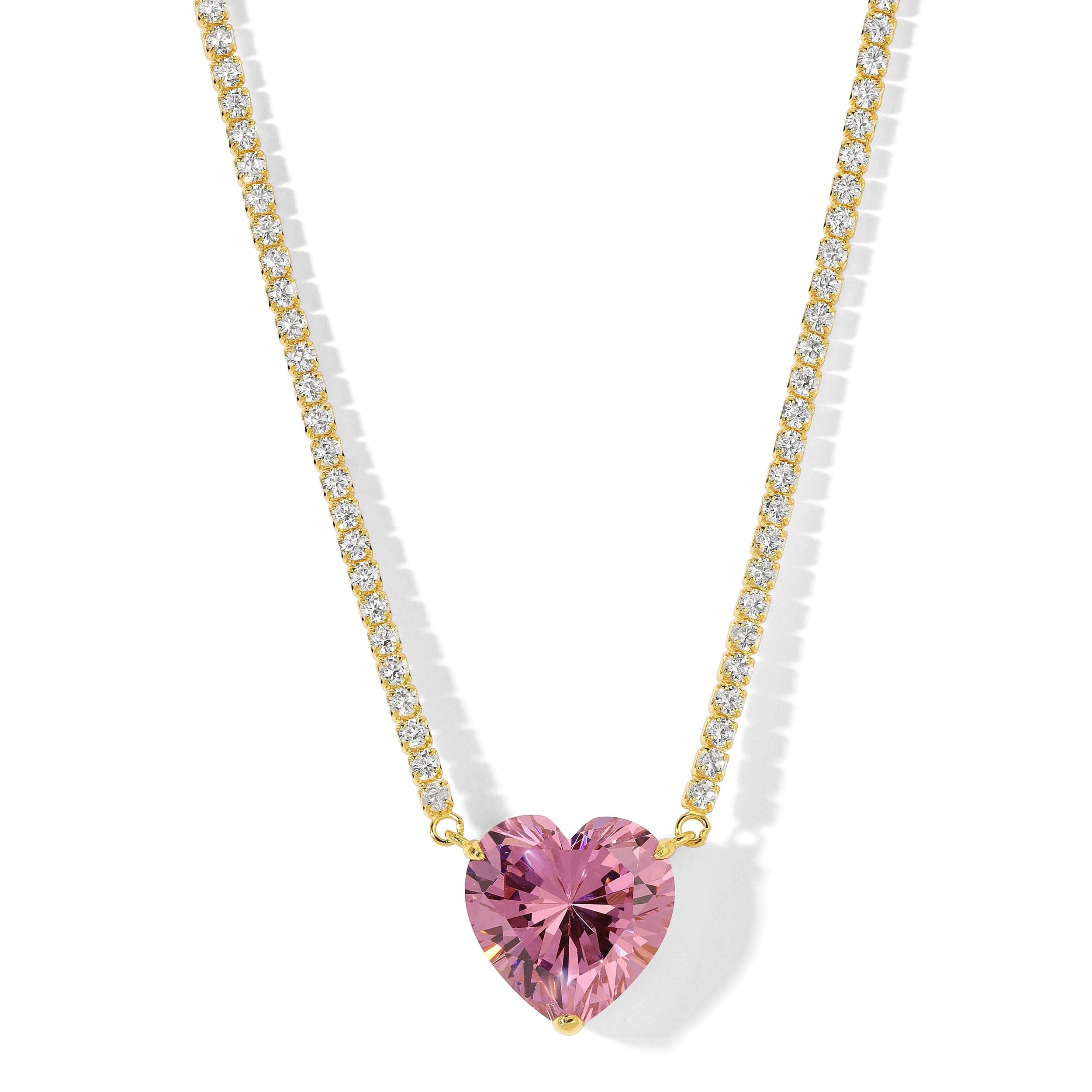 Hearts and Stones Tennis Necklace Necklace Bloo & Ro