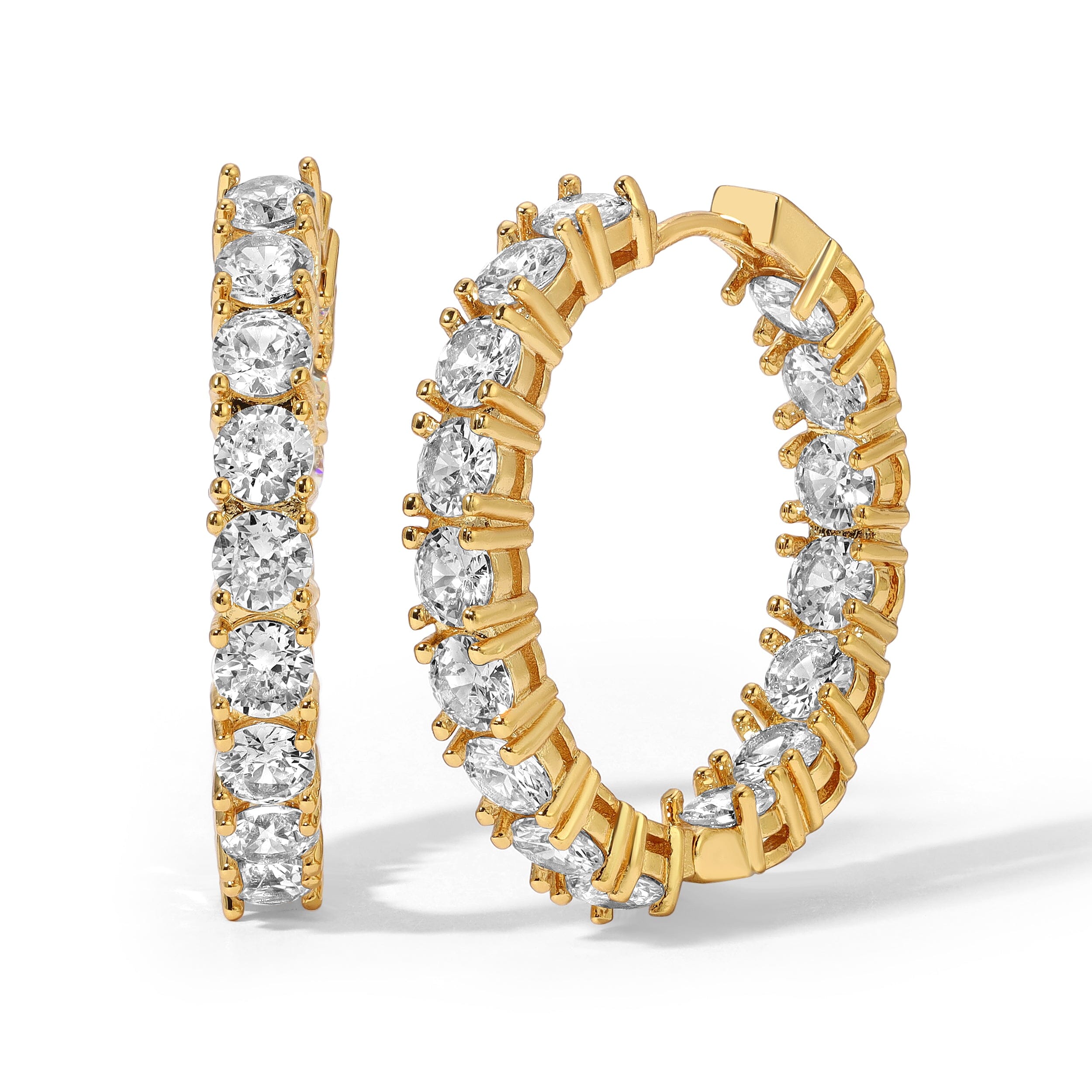 Tennis Earrings Earrings Bloo & Ro Gold