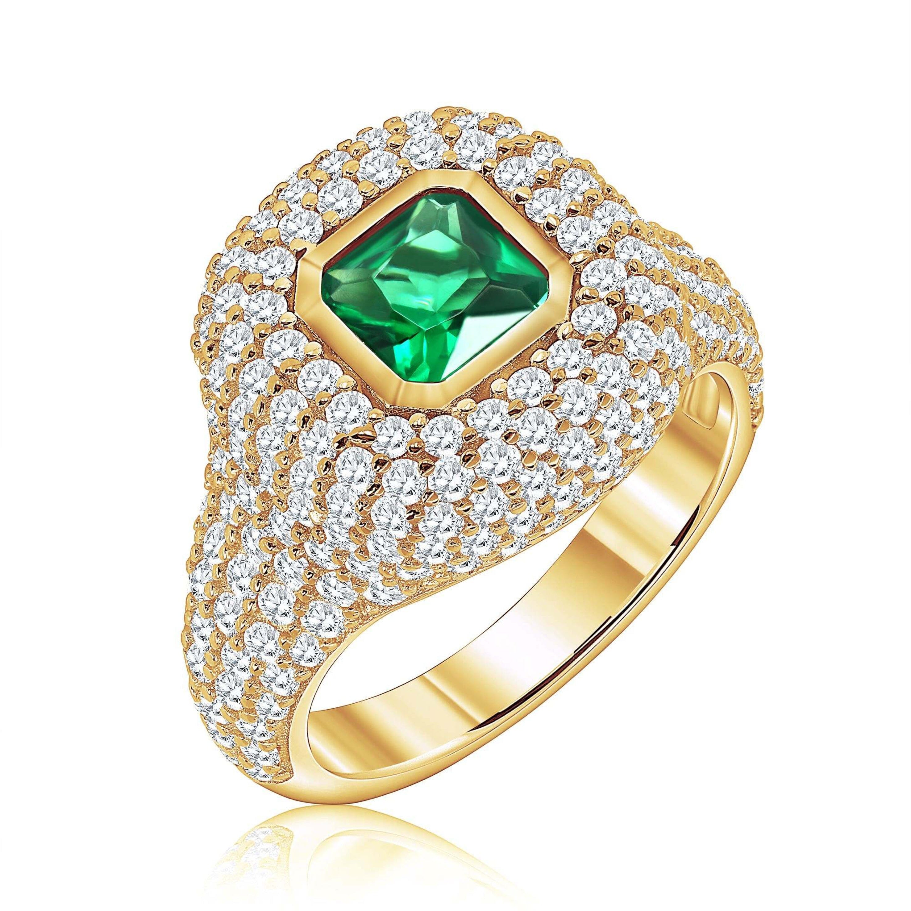 The Eye Of The Tiger Green Ring Ring Bloo & Ro