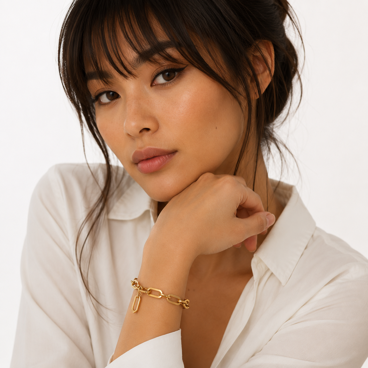 The Margo Paperclip Charm Bracelet