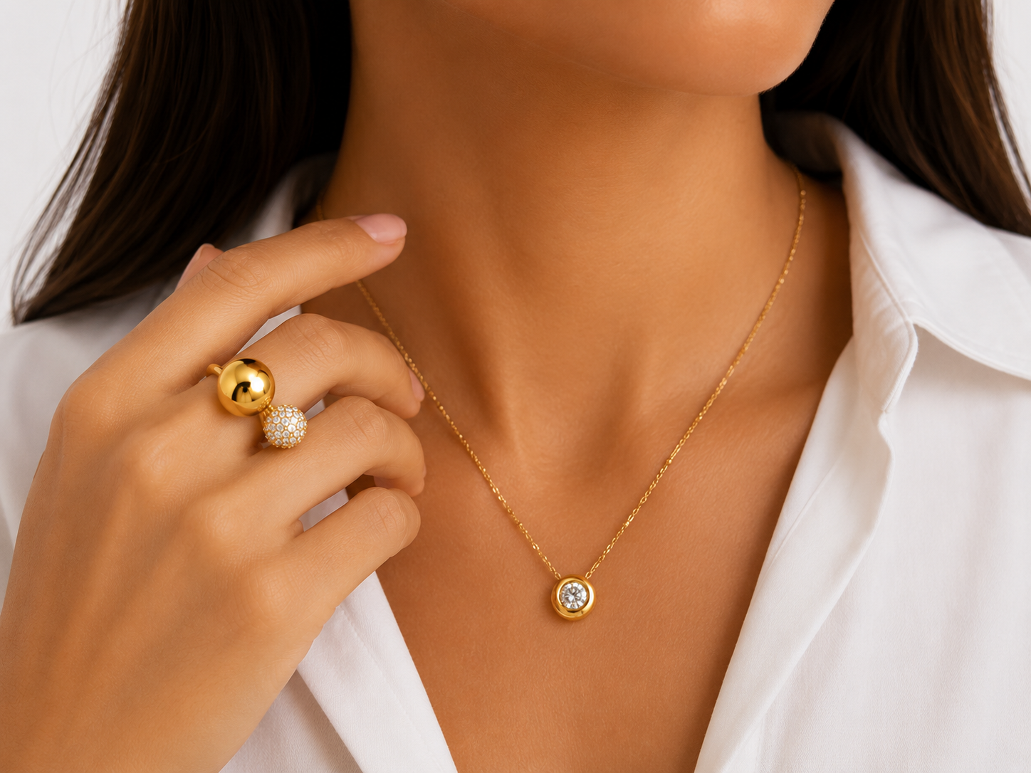 The Vivienne Duo Sphere Ring