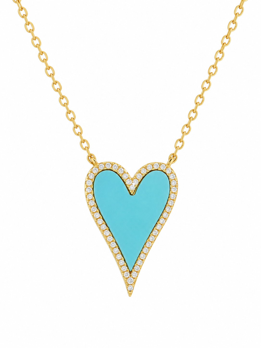 The Celeste Turquoise Heart Necklace