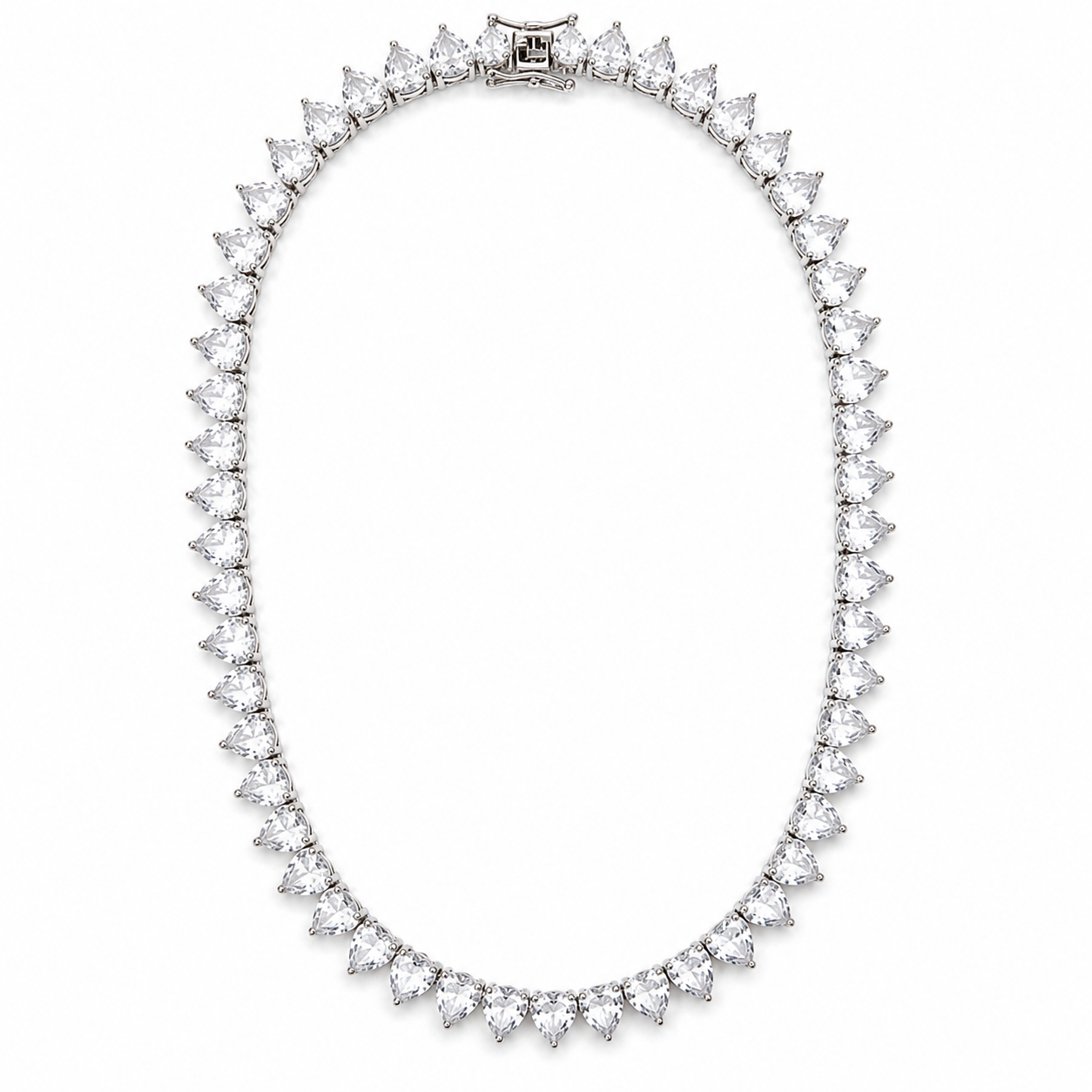 The Juliette Heart Tennis Necklace