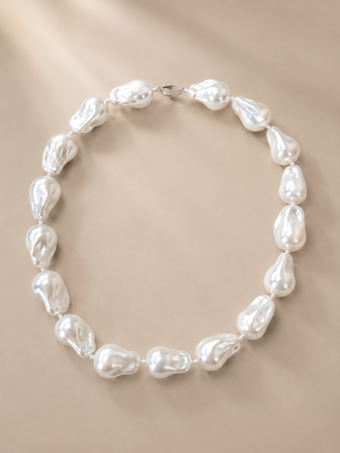 Baroque Pearl Statement Necklace