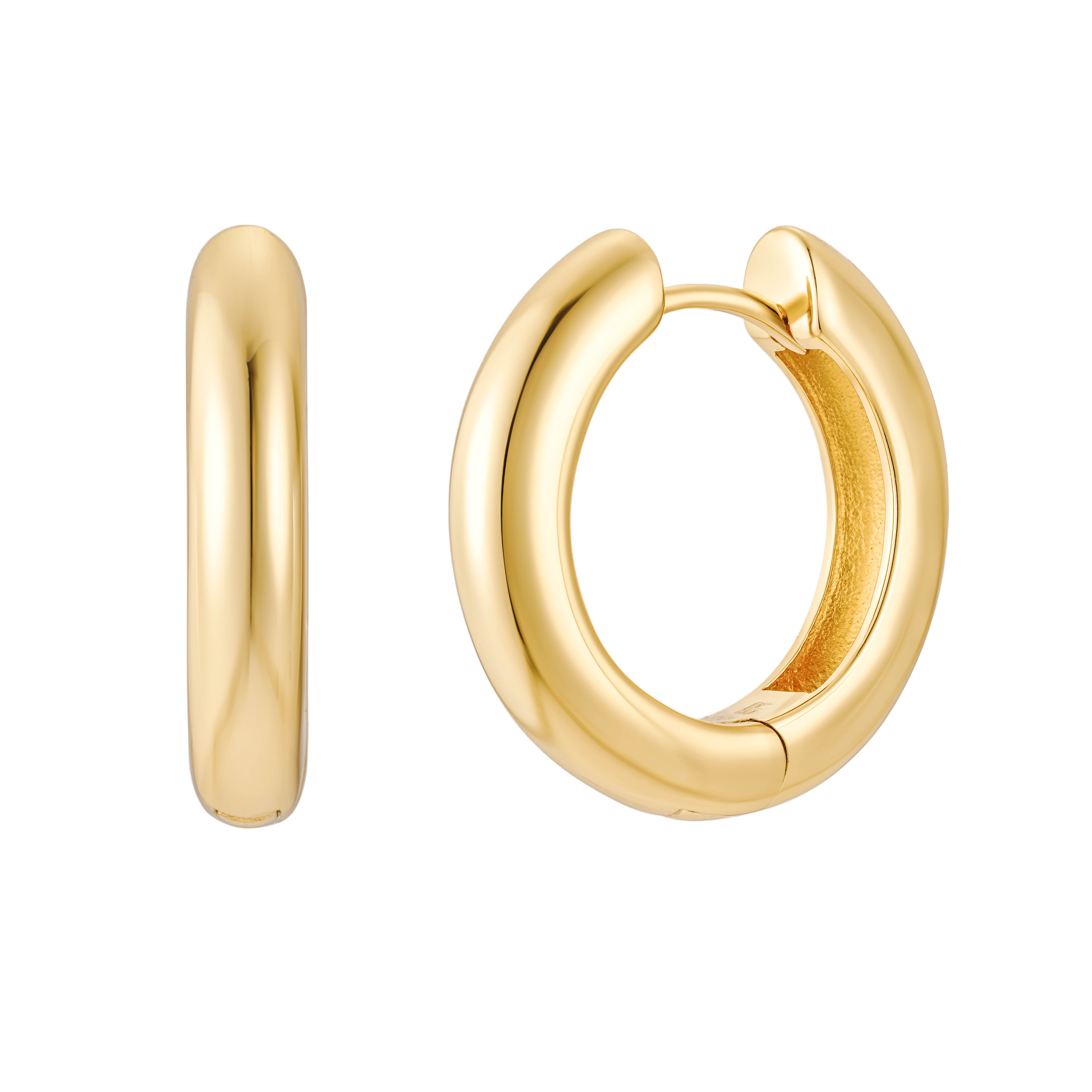 Gold Hoops 13mm