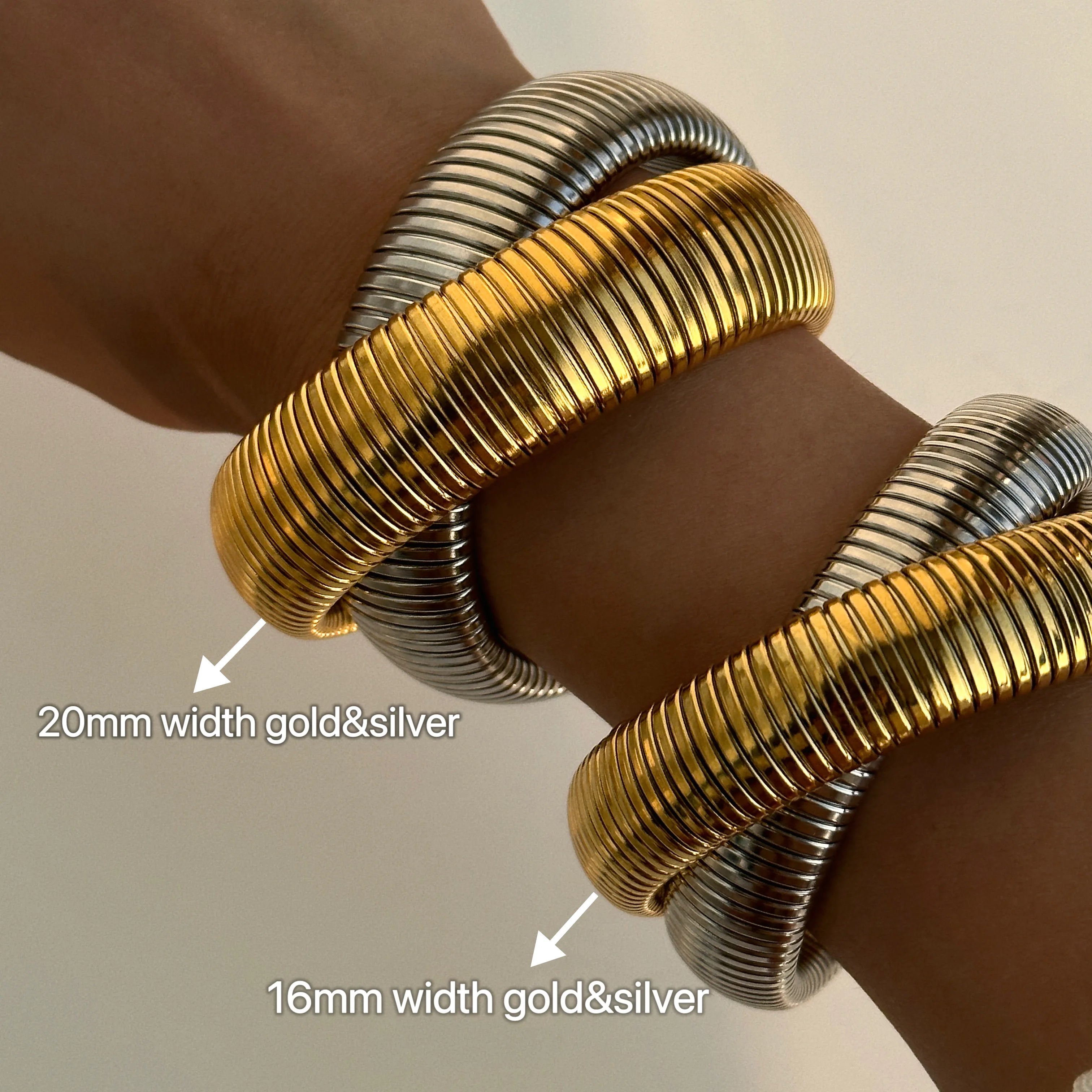 “Two In One” Double Twisted Cobra Bracelet