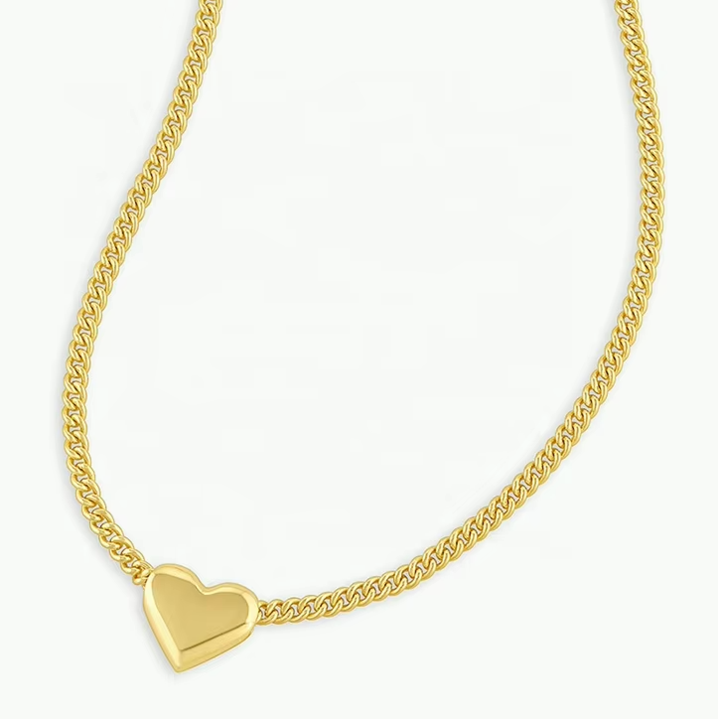 Heart on Gold  Chain Necklace