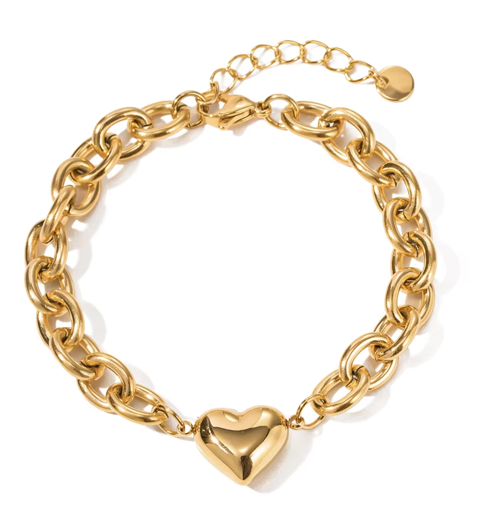 Puffy Heart  Love Bracelet