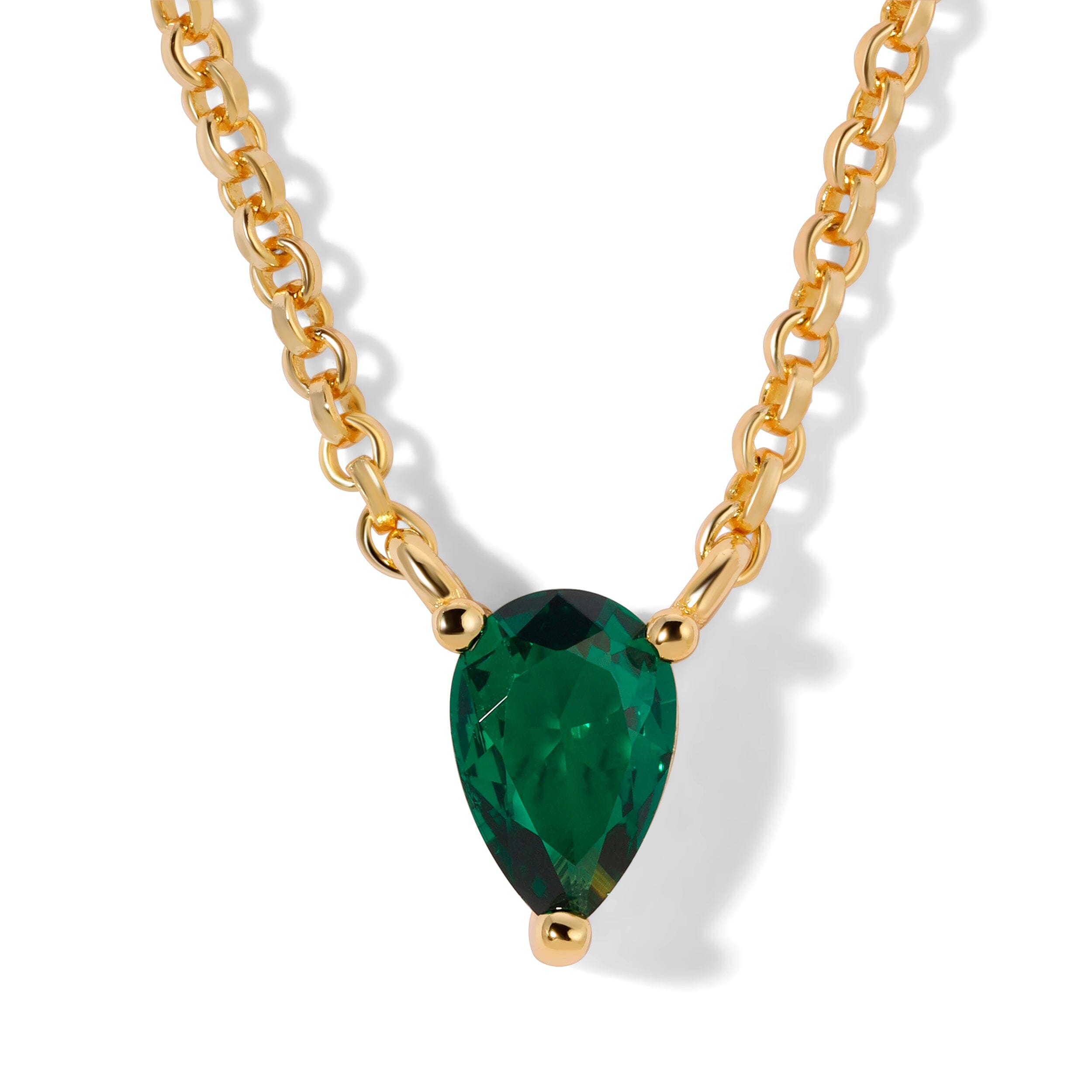 Envy Emerald Chain Necklace Necklace Bloo & Ro 