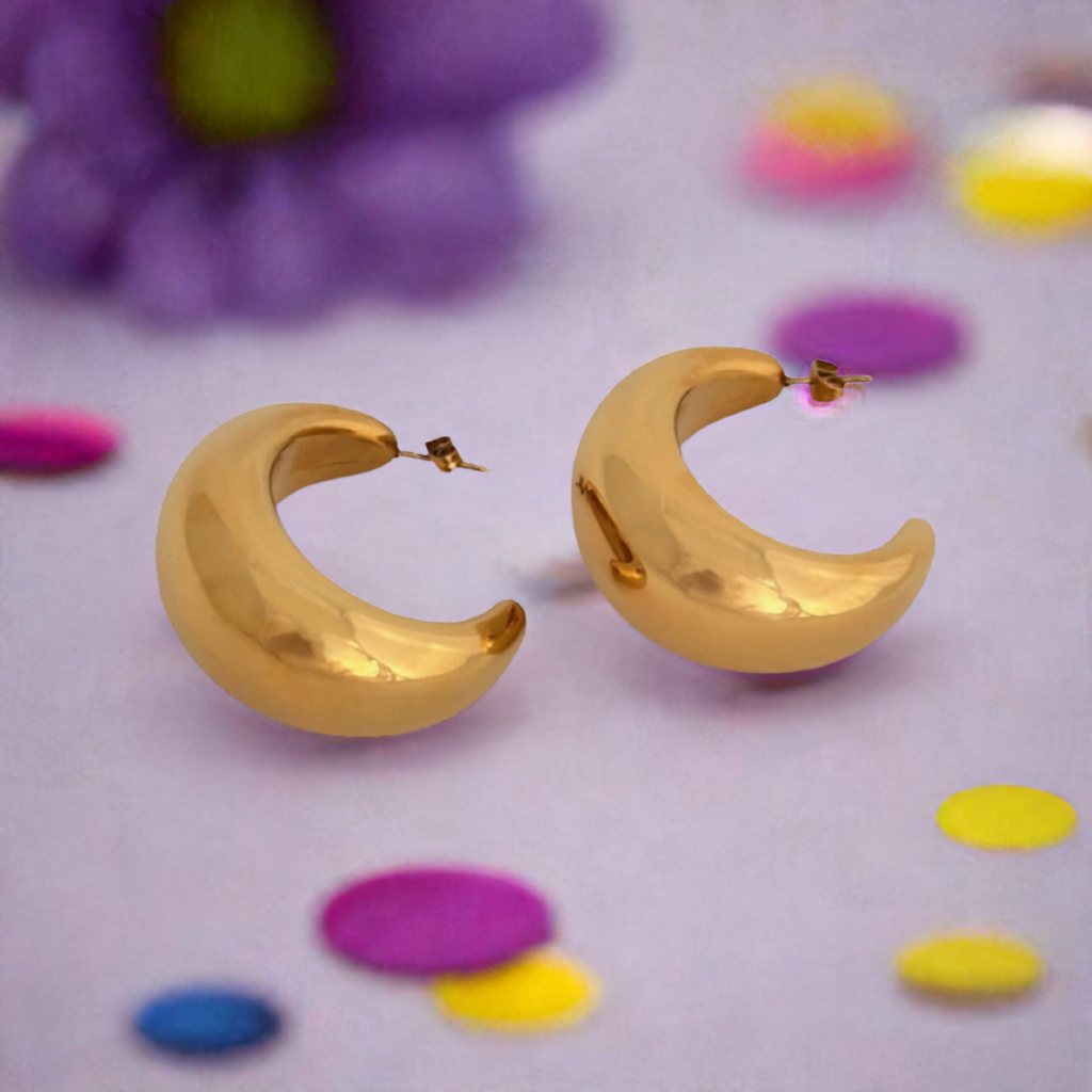 Arc Moon Earrings