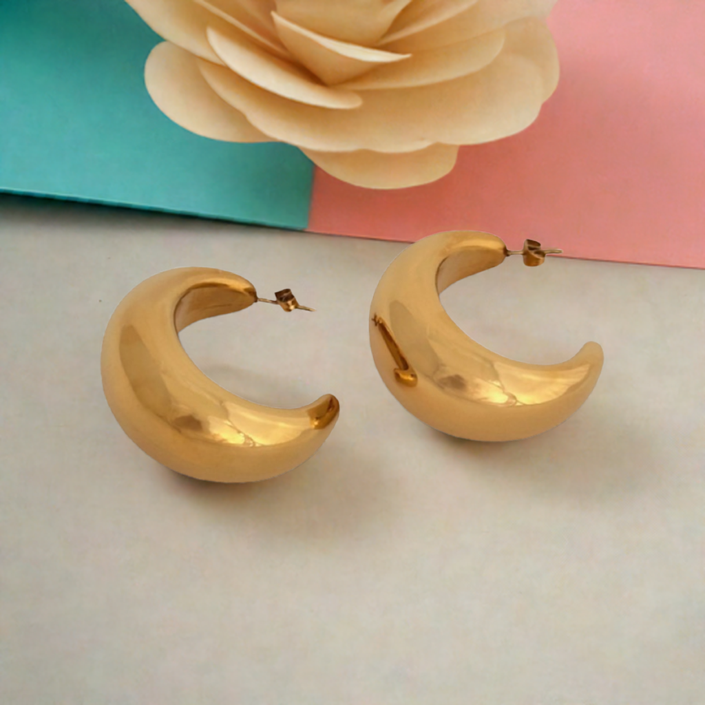 Arc Moon Earrings