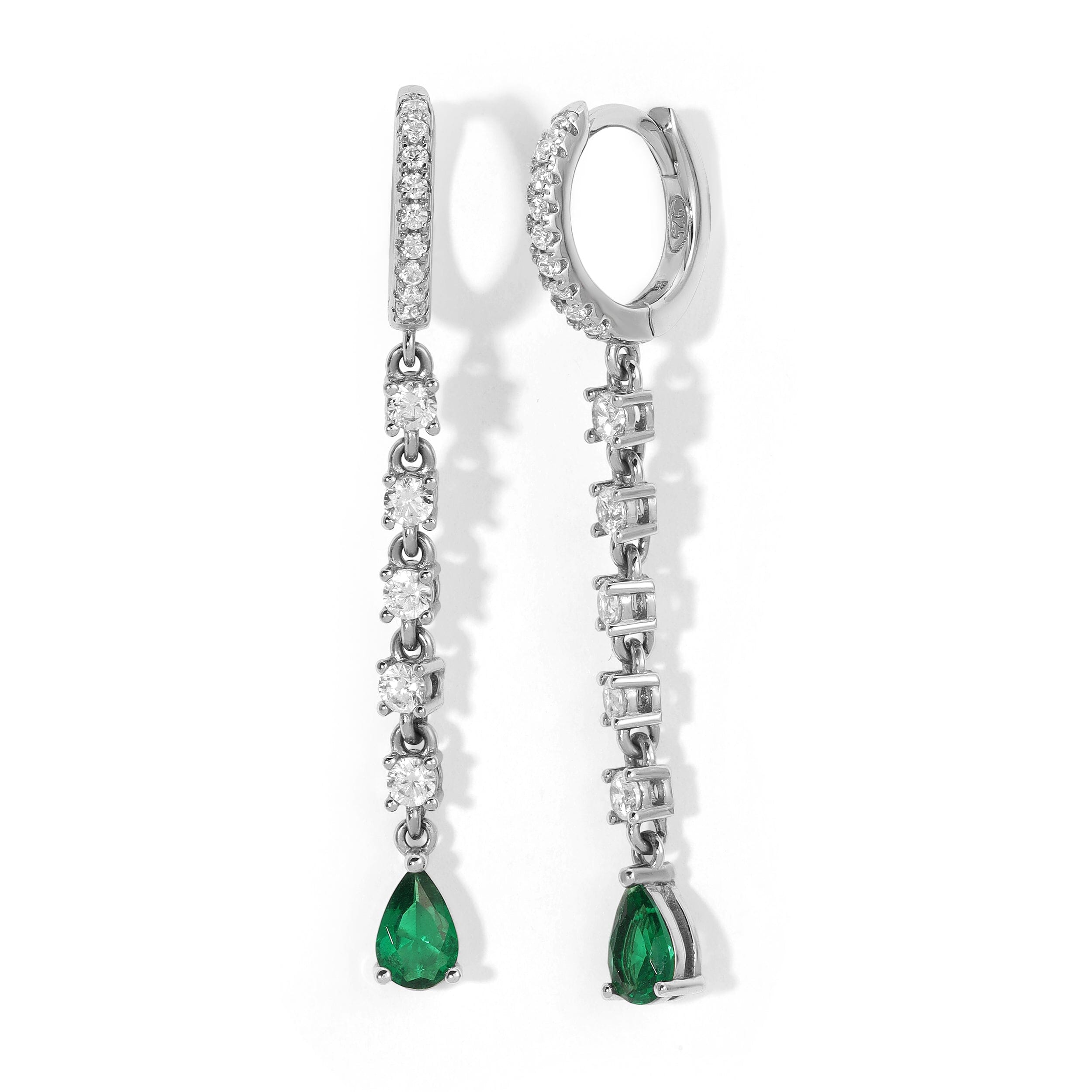 Tears Of Joy Simulated Emerald Earrings Earrings Bloo & Ro 