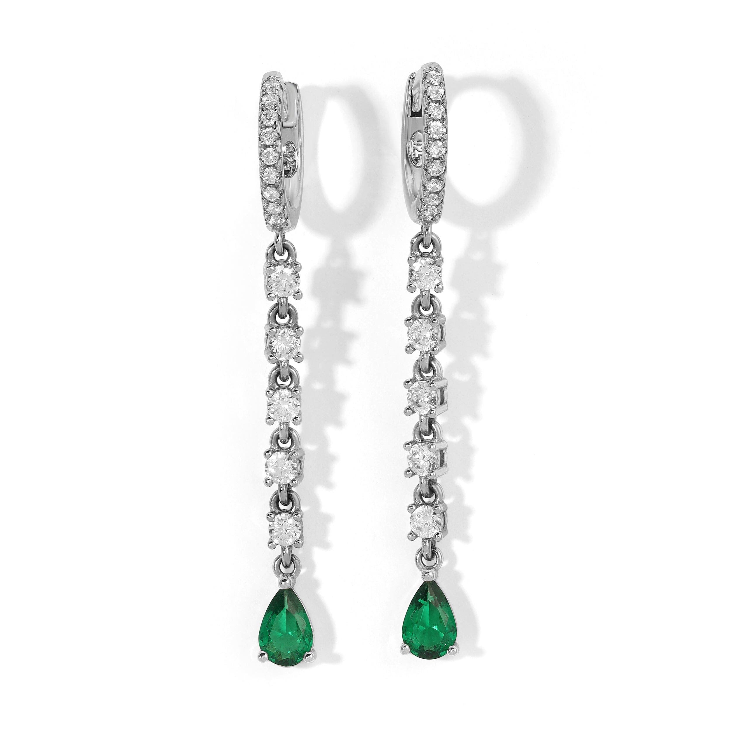 Tears Of Joy Simulated Emerald Earrings Earrings Bloo & Ro 